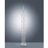 Leuchten Direkt Ls-WAVE Staande lamp LED roestvrij staal, 3-lichts, Afstandsbediening, Kleurwisselaar