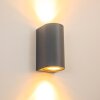 Boda Buiten muurverlichting Grijs, 2-lichts