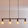 Maidford Hanglamp Zwart, 4-lichts