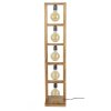 HOOFPLAAT Tafellamp Hout licht, 5-lichts