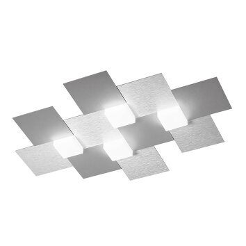 Grossmann CREO Plafondlamp LED Aluminium, 4-lichts