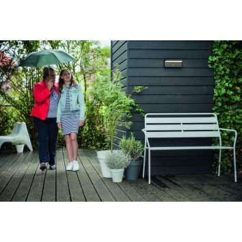 Philips Bustan Buiten muurverlichting LED Antraciet, 2-lichts, Bewegingsmelder