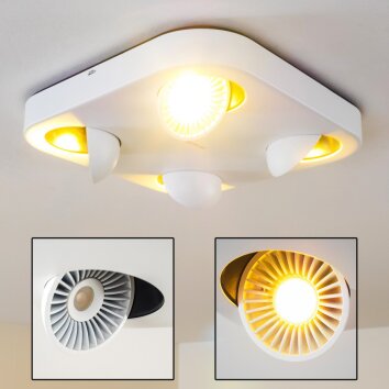 Granada Plafond spot LED Wit, 4-lichts