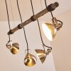 Medolden Hanglamp Bruin, Nikkel mat, 4-lichts