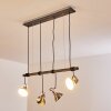 Medolden Hanglamp Bruin, Nikkel mat, 4-lichts