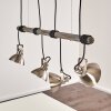 Medolden Hanglamp Bruin, Nikkel mat, 4-lichts