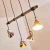 Medolden Hanglamp Bruin, Nikkel mat, 4-lichts