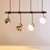 Medolden Hanglamp Bruin, Nikkel mat, 4-lichts