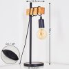 Barbengo Tafellamp Bruin, Zwart, 1-licht