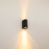 Boda Buiten muurverlichting Zwart, 2-lichts