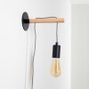Okseoer Wandlamp lichtbruin, Zwart, 1-licht
