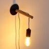 Okseoer Wandlamp lichtbruin, Zwart, 1-licht