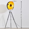 Saturn Staande lamp Chroom, Zwart, 1-licht