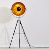 Saturn Staande lamp Chroom, Zwart, 1-licht