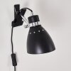 Stranderott Klemlamp Chroom, Zwart, 1-licht