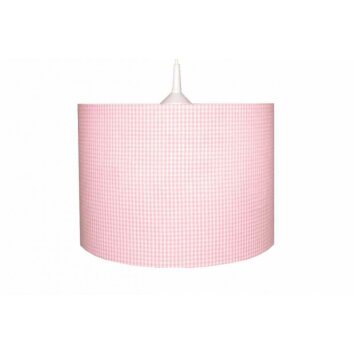 Waldi Vichy Hanglamp Roze, 1-licht