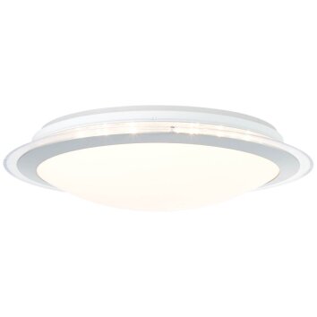 Brilliant Dinos Plafondlamp LED Zilver, 1-licht, Afstandsbediening, Kleurwisselaar