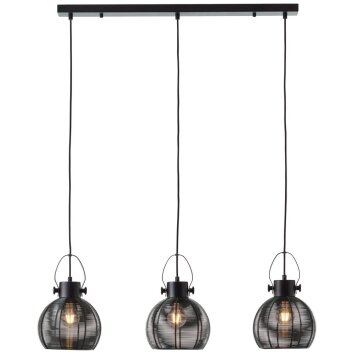 Brilliant Sambo Hanglamp Zwart, 3-lichts