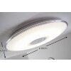 Trio TOKYO Plafondlamp LED Chroom, 1-licht, Afstandsbediening