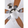 Globo AZURA Ventilator Nikkel mat, 1-licht
