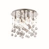 Ideallux MOONLIGHT Plafondlamp Chroom, Kristaloptiek, 8-lichts