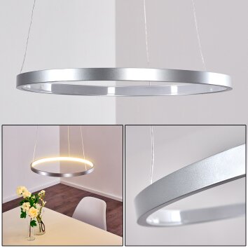 Canisteo Hanger LED Zilver, 1-licht