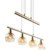 Globo Isla Hanger LED Brons, 4-lichts