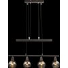 Globo Isla Hanger LED Brons, 4-lichts