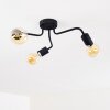 Valcolla Plafondlamp Zwart, 3-lichts
