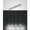 Fabas Luce Desus Hanglamp LED Nikkel mat, 4-lichts
