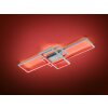 Trio THIAGO Plafondlamp LED Nikkel mat, 1-licht, Afstandsbediening, Kleurwisselaar
