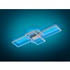 Trio THIAGO Plafondlamp LED Nikkel mat, 1-licht, Afstandsbediening, Kleurwisselaar