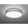 Trio Lugano Plafondlamp LED Grijs, 1-licht, Afstandsbediening