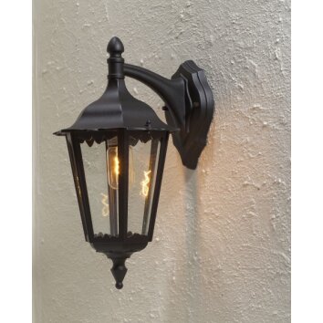 Konstsmide Firenze Muurlamp Zwart, 1-licht