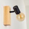 Barbengo Wandlamp Hout licht, Zwart, 1-licht