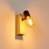 Barbengo Wandlamp Hout licht, Zwart, 1-licht