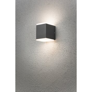 Konstsmide MONZA Buiten muurverlichting LED Antraciet, 2-lichts
