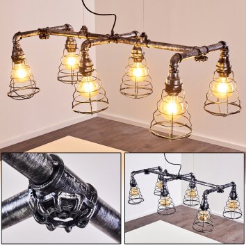 Arvika Hanglamp Zilver, 6-lichts