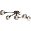 Globo Isla Plafondlamp LED Brons, 5-lichts