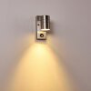 Froslev Buiten muurverlichting LED Chroom, 1-licht, Bewegingsmelder