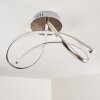 Wengi Plafondlamp LED Nikkel mat, 1-licht