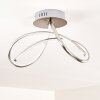 Wengi Plafondlamp LED Nikkel mat, 1-licht