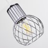 Barakaldo Hanglamp Chroom, Wit, 4-lichts