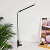 Winnipeg Klemlamp LED Zwart, 1-licht