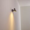 Jonsered Wandlamp LED Grijs, Zwart, stenen uiterlijk, 1-licht