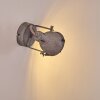 Jonsered Wandlamp LED Grijs, Zwart, stenen uiterlijk, 1-licht