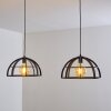 Ballarat Hanglamp Zwart, 2-lichts