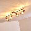 Cancun Plafondlamp Bruin, 4-lichts