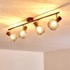 Cancun Plafondlamp Bruin, 4-lichts