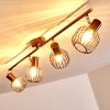 Cancun Plafondlamp Bruin, 4-lichts